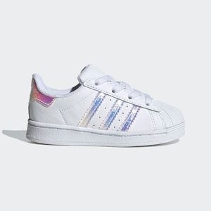 NWT Adidas Superstar Shoe, 7K (7T), Cloud White